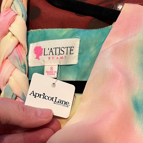 L'ATISTE Multicolor Tie-Dye Midi Dress size small - Picture 10 of 10